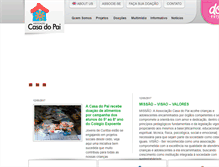 Tablet Screenshot of casadopai.org.br